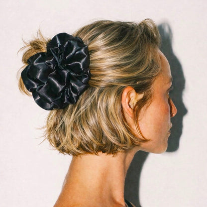 Cloud Tie Silk Scrunchie