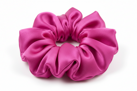 Cloud Tie Silk Scrunchie